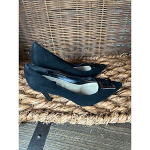 Jones New‎ York Diana II Women's Signature Black Slip On Pump Heel Size 8M